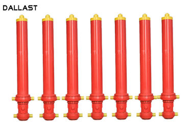 Welded Dump Truck Hydraulic Cylinder , Agricultural Dump Trailer Hydraulic Cylinder